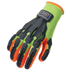 921 S Lime Impact-Reduc Glove Thermal Rubber-Dipped Dorsal - Exact Tool & Supply
