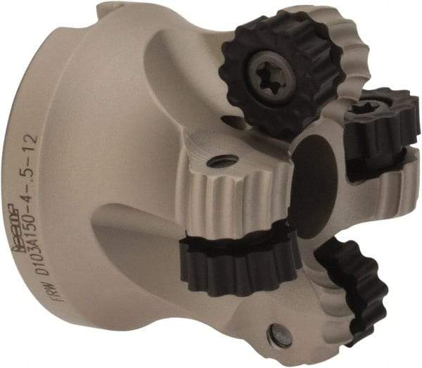 Iscar - 1.03" Cut Diam, 0.236" Max Depth, 1/2" Arbor Hole, 4 Inserts, RC.. 1206 Insert Style, Indexable Copy Face Mill - FRW Cutter Style, 1-1/4 High, Through Coolant, Series MillShred - Exact Tool & Supply