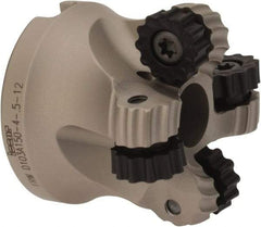 Iscar - 1.03" Cut Diam, 0.236" Max Depth, 1/2" Arbor Hole, 4 Inserts, RC.. 1206 Insert Style, Indexable Copy Face Mill - FRW Cutter Style, 1-1/4 High, Through Coolant, Series MillShred - Exact Tool & Supply