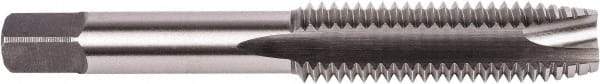 Union Butterfield - M4x0.70 Metric Coarse, 2 Flute, Bright Finish, High Speed Steel Spiral Point Tap - Plug Chamfer, Right Hand Thread, 2-1/8" OAL, 3/4" Thread Length, 0.168" Shank Diam, 6H Class of Fit, Series 1785M - Exact Tool & Supply