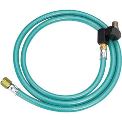 Dynabrade - 8mm ID x 12.7mm OD 5' Long Hose - Male/Male Ends, 90 Working psi, 1/4" Fitting, Green - Exact Tool & Supply