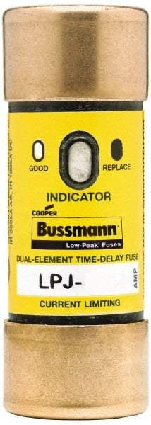 Cooper Bussmann - 300 VDC, 600 VAC, 15 Amp, Time Delay General Purpose Fuse - Fuse Holder Mount, 2-1/4" OAL, 100 at DC, 300 at AC (RMS) kA Rating, 13/16" Diam - Exact Tool & Supply