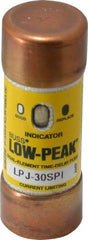 Cooper Bussmann - 300 VDC, 600 VAC, 30 Amp, Time Delay General Purpose Fuse - Fuse Holder Mount, 2-1/4" OAL, 100 at DC, 300 at AC (RMS) kA Rating, 13/16" Diam - Exact Tool & Supply