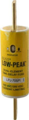 Cooper Bussmann - 300 VDC, 600 VAC, 70 Amp, Time Delay General Purpose Fuse - Bolt-on Mount, 4-5/8" OAL, 100 at DC, 300 at AC (RMS) kA Rating, 1-1/8" Diam - Exact Tool & Supply