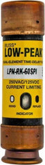 Cooper Bussmann - 125 VDC, 250 VAC, 60 Amp, Time Delay General Purpose Fuse - Fuse Holder Mount, 76.2mm OAL, 100 at DC, 300 at AC (RMS) kA Rating, 13/16" Diam - Exact Tool & Supply