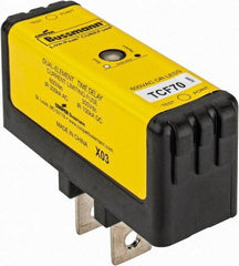 Cooper Bussmann - 300 VDC, 600 VAC, 70 Amp, Time Delay General Purpose Fuse - Plug-in Mount, 76.45mm OAL, 100 at DC, 200 (CSA RMS), 300 (UL RMS) kA Rating - Exact Tool & Supply