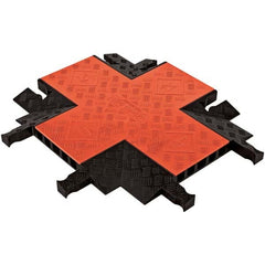 Checkers - On Floor Cable Covers Cover Material: Polyurethane Number of Channels: 5 - Exact Tool & Supply