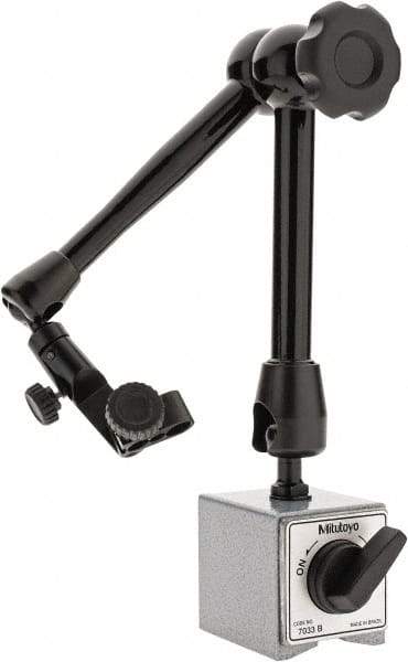 Mitutoyo - 55mm Long x 50mm Wide x 60mm High Magnetic Indicator Base with On/Off Switch - Includes Holder - Exact Tool & Supply