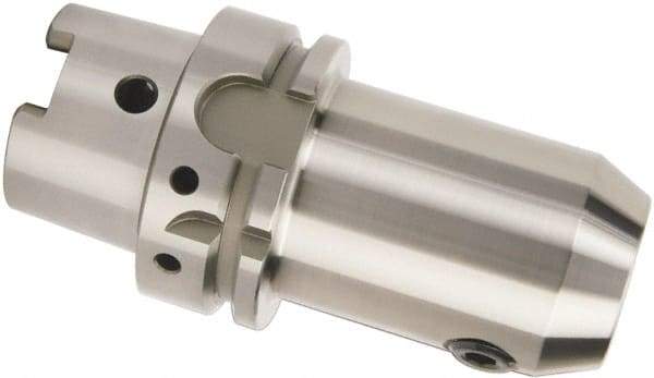 Accupro - HSK63A Taper Shank 3/4" Hole End Mill Holder/Adapter - 1-3/4" Nose Diam, 4-1/2" Projection - Exact Tool & Supply