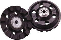 3M - 3" Diam Disc Backing Pad - 1/4" Shank Diam, Medium Density, 12,000 RPM, Roloc TR Compatible - Exact Tool & Supply
