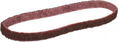 3M - 3/8" Wide x 13" OAL, Aluminum Oxide Abrasive Belt - Aluminum Oxide, Medium, Nonwoven, Series SC-BS - Exact Tool & Supply