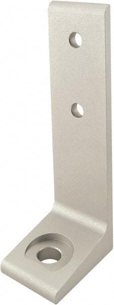 80/20 Inc. - 56mm Wide, Open Shelving Accessory/Component - Aluminum, Clear Anodized Finish, 40mm Long, Use with 40-4040 & Bolt Kit 75-3422 - Exact Tool & Supply