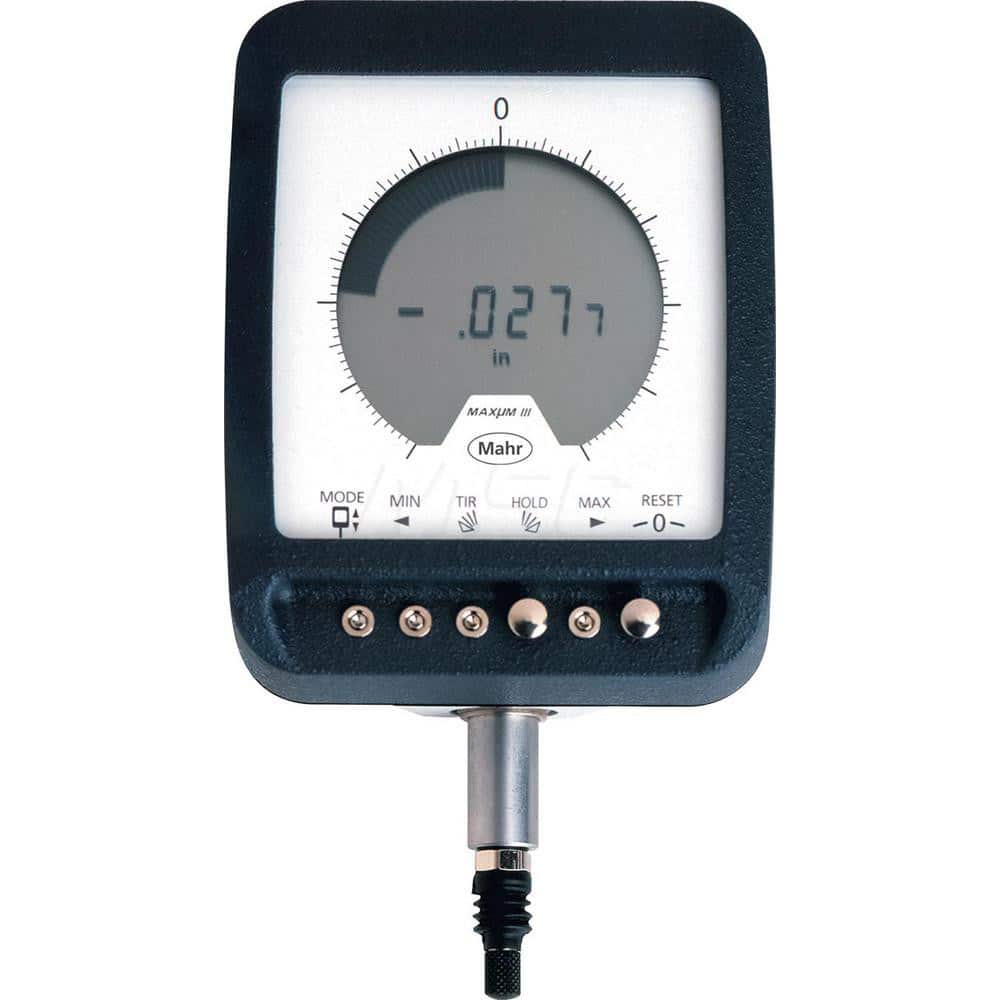 Mahr - Electronic Drop Indicators; Minimum Measurement (Decimal Inch): -0.0400 ; Minimum Measurement (Inch): -0.0400 ; Minimum Measurement (mm): -1.00 ; Maximum Measurement (Inch): 0.04 ; Maximum Measurement (mm): 1.00 ; Resolution (Decimal Inch): 0.0000 - Exact Tool & Supply