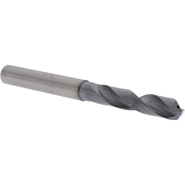 Sumitomo - 9.3mm 135° Solid Carbide Screw Machine Drill Bit - TiAlCr/TiSi Finish, 47.5mm Flute Length, 106mm OAL, Through Coolant - Exact Tool & Supply
