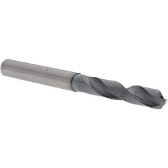 Sumitomo - 9.3mm 135° Solid Carbide Screw Machine Drill Bit - TiAlCr/TiSi Finish, 47.5mm Flute Length, 106mm OAL, Through Coolant - Exact Tool & Supply