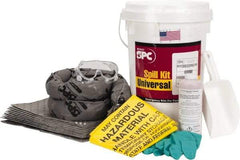 Brady SPC Sorbents - 4.5 Gal Capacity Universal Spill Kit - 6.5 Gal Bucket - Exact Tool & Supply