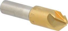 M.A. Ford - 1/2" Head Diam, 3/8" Shank Diam, 6 Flute 82° High Speed Steel Countersink - Exact Tool & Supply