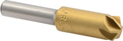 M.A. Ford - 3/8" Head Diam, 1/4" Shank Diam, 6 Flute 120° High Speed Steel Countersink - Exact Tool & Supply