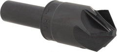 M.A. Ford - 7/8" Head Diam, 1/2" Shank Diam, 6 Flute 100° High Speed Steel Countersink - Exact Tool & Supply