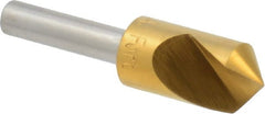 M.A. Ford - 1/2" Head Diam, 1/4" Shank Diam, 1 Flute 100° High Speed Steel Countersink - Exact Tool & Supply