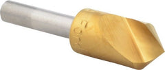 M.A. Ford - 1/2" Head Diam, 1/4" Shank Diam, 1 Flute 90° High Speed Steel Countersink - Exact Tool & Supply