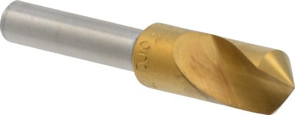 M.A. Ford - 3/8" Head Diam, 1/4" Shank Diam, 1 Flute 100° High Speed Steel Countersink - Exact Tool & Supply