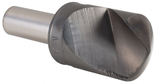 M.A. Ford - 1" Head Diam, 1/2" Shank Diam, 1 Flute 120° High Speed Steel Countersink - Exact Tool & Supply