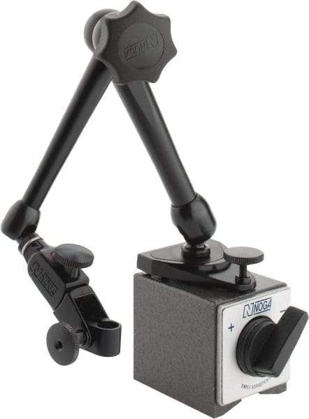 Noga - 60mm Long x 1-31/32" Wide Magnetic Indicator Base with On/Off Switch - 80 Kg Magnetic Pull - Exact Tool & Supply