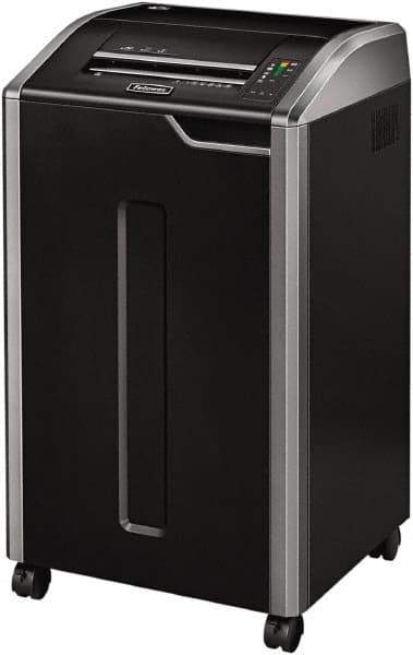 FELLOWES - 7/32" Strip, Manual 20 Sheet Strip Cut Paper Shredder - 20" Long x 22" Wide x 37" High, Level 2 Security, 30 Gal Wastebasket - Exact Tool & Supply