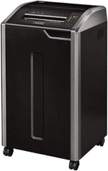 FELLOWES - 7/32" Strip, Manual 20 Sheet Strip Cut Paper Shredder - 20" Long x 22" Wide x 37" High, Level 2 Security, 30 Gal Wastebasket - Exact Tool & Supply