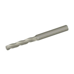 Kennametal - 6.8mm 130° Solid Carbide Jobber Drill - Bright Finish, Right Hand Cut, Spiral Flute, Straight Shank, 105mm OAL, Standard Point - Exact Tool & Supply