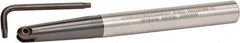 Kennametal - 1/2" Cut Diam, 5/8" Shank Diam, 6.3" OAL, Indexable Ball Nose End Mill - Exact Tool & Supply