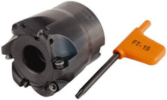 Kennametal - 50.8mm Cut Diam, 5mm Max Depth, 3/4" Arbor Hole, 7 Inserts, RD.. 1003... Insert Style, Indexable Copy Face Mill - KDM200 Cutter Style, 50.04mm High, Series KDM - Exact Tool & Supply