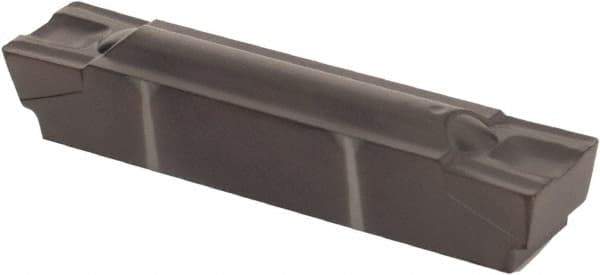 Kennametal - 0600G GMP Grade KCU10, 6mm Cutting Width Carbide Grooving Insert - 4.83mm Max Depth of Cut, Neutral, 0.41mm Corner Radius, AlTiN Finish - Exact Tool & Supply