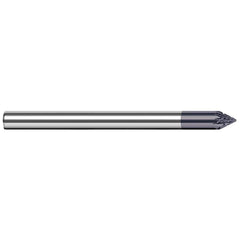 Harvey Tool - 1/8" Cut Diam, 1/8" Shank Diam, Solid Carbide Double Cut Flat Burr - Exact Tool & Supply
