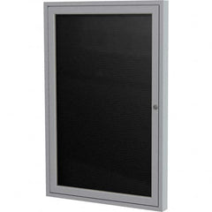 Ghent - Cork Bulletin Boards Style: Enclosed Letterboard Color: Black - Exact Tool & Supply