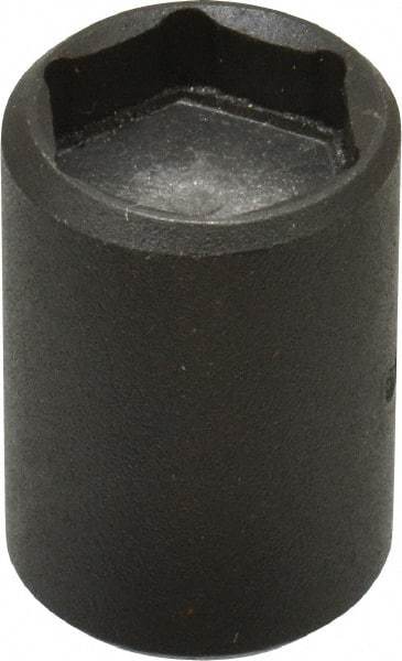 Proto - 1/4" Drive 1/2" Standard Magnetic Impact Socket - 6 Points, 1" OAL - Exact Tool & Supply