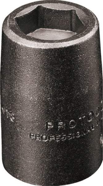 Proto - 3/8" Drive 8mm Standard Magnetic Impact Socket - 6 Points, 1-3/32" OAL - Exact Tool & Supply