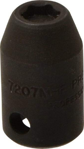 Proto - 3/8" Drive 7mm Standard Magnetic Impact Socket - 6 Points, 1-3/32" OAL - Exact Tool & Supply