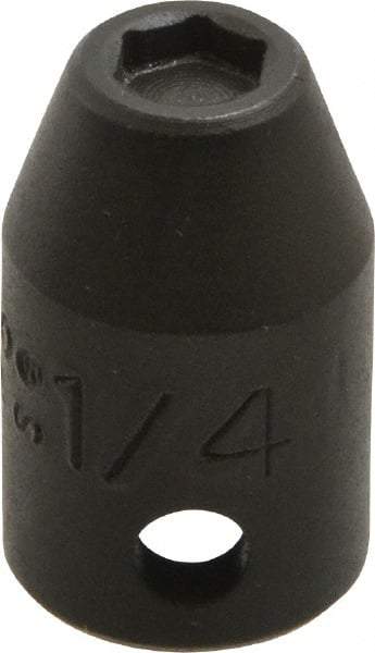 Proto - 3/8" Drive 1/4" Standard Magnetic Impact Socket - 6 Points, 1-3/32" OAL - Exact Tool & Supply