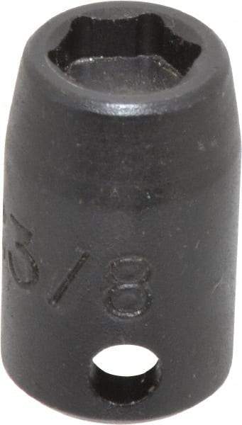 Proto - 3/8" Drive 3/8" Standard Magnetic Impact Socket - 6 Points, 1-3/32" OAL - Exact Tool & Supply