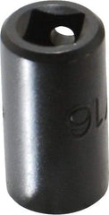 Proto - 1/4" Drive, 5/16" Socket, Power Socket - 6 Points, 15/16" OAL - Exact Tool & Supply