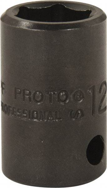 Proto - 3/8" Drive, Power Socket - 6 Points, 1-5/32" OAL - Exact Tool & Supply