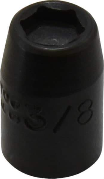 Proto - 3/8" Drive, 3/8" Socket, Power Socket - 6 Points, 1-3/32" OAL - Exact Tool & Supply