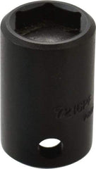 Proto - 3/8" Drive, 1/2" Socket, Power Socket - 6 Points, 1-3/16" OAL - Exact Tool & Supply