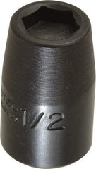 Proto - 1/2" Drive 1/2" Standard Magnetic Impact Socket - 6 Points, 1-1/2" OAL - Exact Tool & Supply