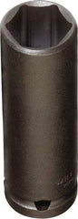 Proto - 1/4" Drive 15mm Deep Impact Socket - 6 Points, 2" OAL - Exact Tool & Supply