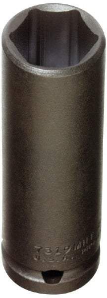 Proto - 1/2" Drive 12mm Deep Thin Wall Impact Socket - 6 Points, 3-1/4" OAL - Exact Tool & Supply