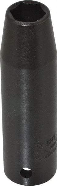 Proto - 1/2" Drive 1/2" Deep Thin Wall Impact Socket - 6 Points, 3-1/4" OAL - Exact Tool & Supply