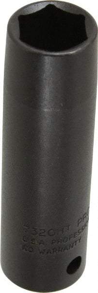 Proto - 1/2" Drive 5/8" Deep Thin Wall Impact Socket - 6 Points, 3-1/4" OAL - Exact Tool & Supply